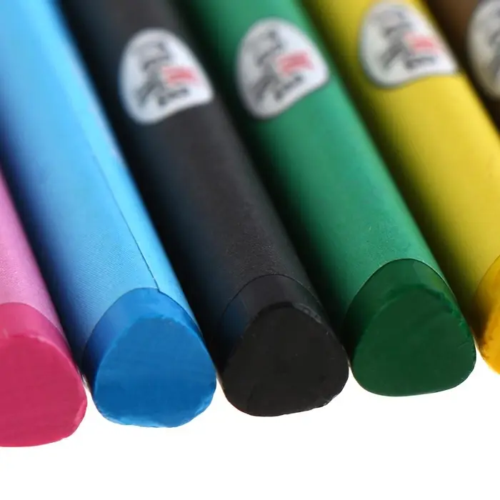 Мелки восковые 12 цветов, &laquo;Гамма&raquo;, трёхгранные