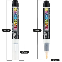 Маркер меловой MunHwa Black Board Marker белый 3мм, водная основа BM-05