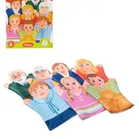 Домашний кукольный театр &laquo;Семья&raquo;, 7 кукол-перчаток