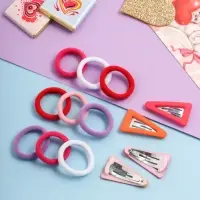 Набор для волос «Аделия»: 10 резинок 3 см, 4 невидимки 3.5 см, колор, МИКС