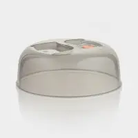 Крышка для СВЧ Виолет, d=26 см, с клапаном, пластик, серый