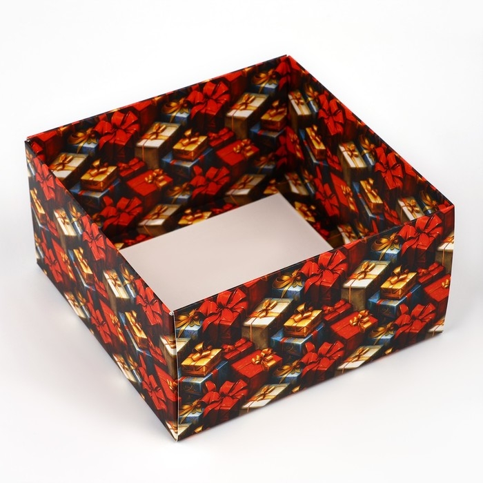 Коробка подарочная новогодняя складная «Сказочного Нового года», 15 х 15 х 8 см, Новый год