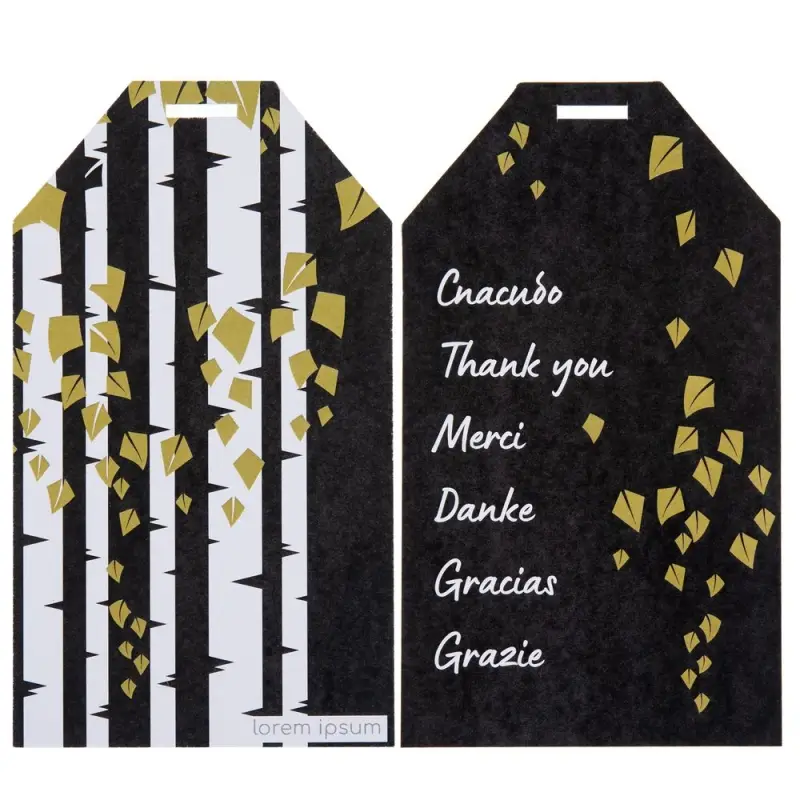 Этикетка картонная на заказ Carta, М Этикетка картонная на заказ Carta, М