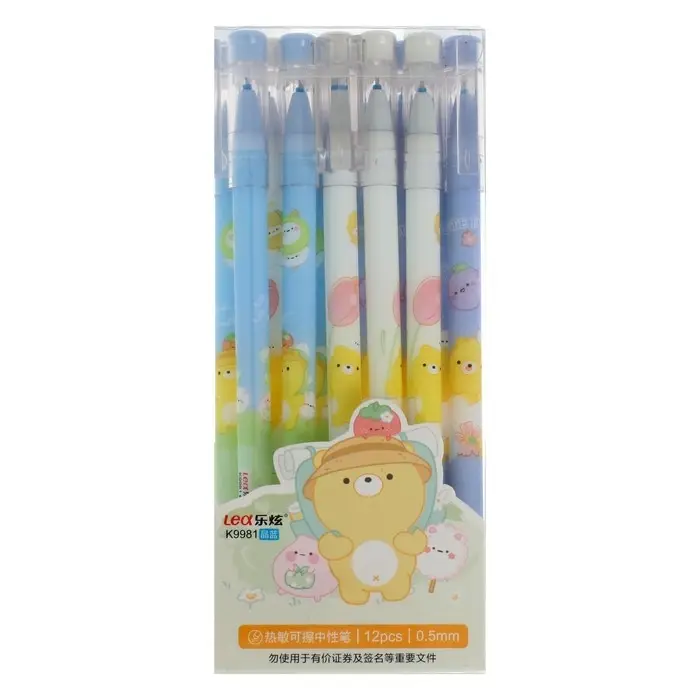 Ручка гелевая со стираемыми чернилами, стержень синий 0.5 мм, корпус с рисунком, МИКС Ручка гелевая со стираемыми чернилами, стержень синий 0.5 мм, корпус с рисунком, МИКС