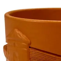 Горшок цветочный с поддоном 1,4 л, d15/h13 см терракот керамика, "Голландия" (М)