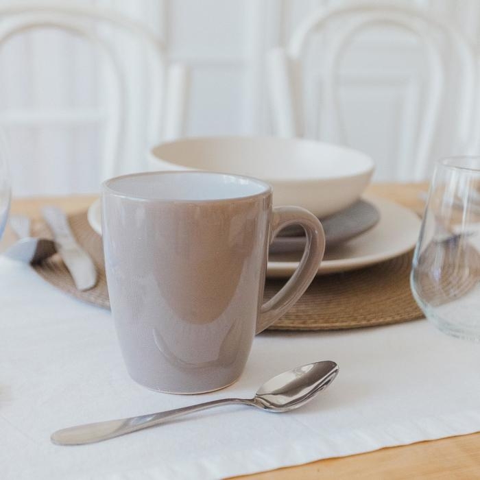 Кружка Доляна «Дымка», 360 мл, керамика, цвет коричневый