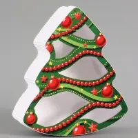 Коробка подарочная &laquo;Ёлочка&raquo;, 21.5&times;19.5&times;5 см