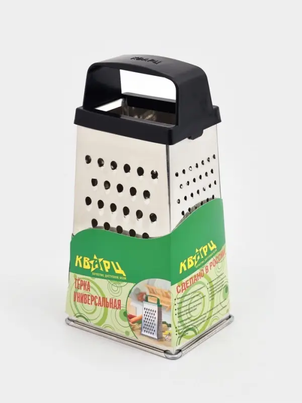 Тёрка Доляна, 4 грани, 11&times;8.5&times;22 см, металл, МИКС