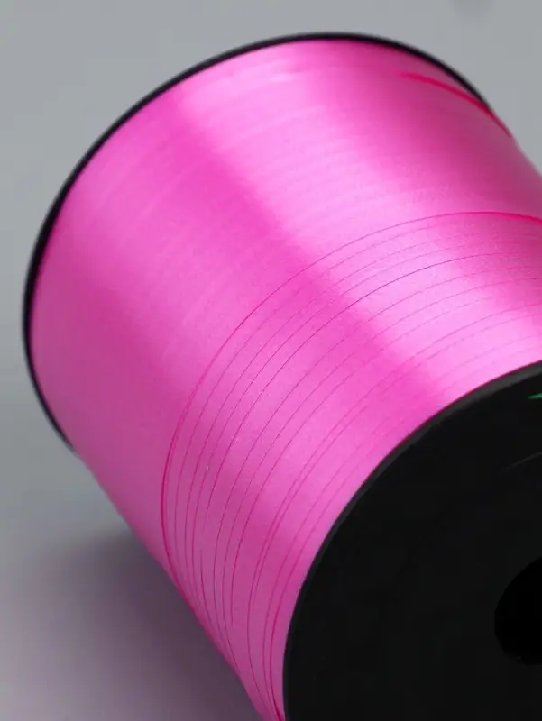 Лента для декора, подарков и шаров, ярко-розовый, 0.5 см &times; 500 ярдов