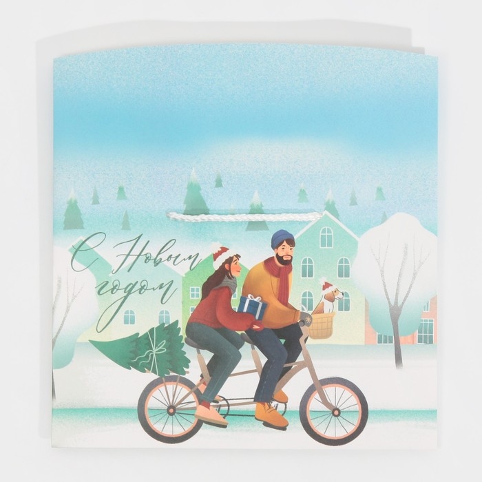 Пакет-коробка «Новый год вместе», 28 х 20 х 13 см, Новый год Пакет-коробка «Новый год вместе», 28 х 20 х 13 см, Новый год