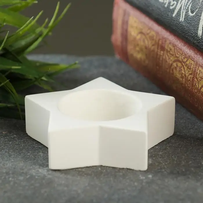 Подсвечник "Звезда" 6х6х3см, для свечи 4см