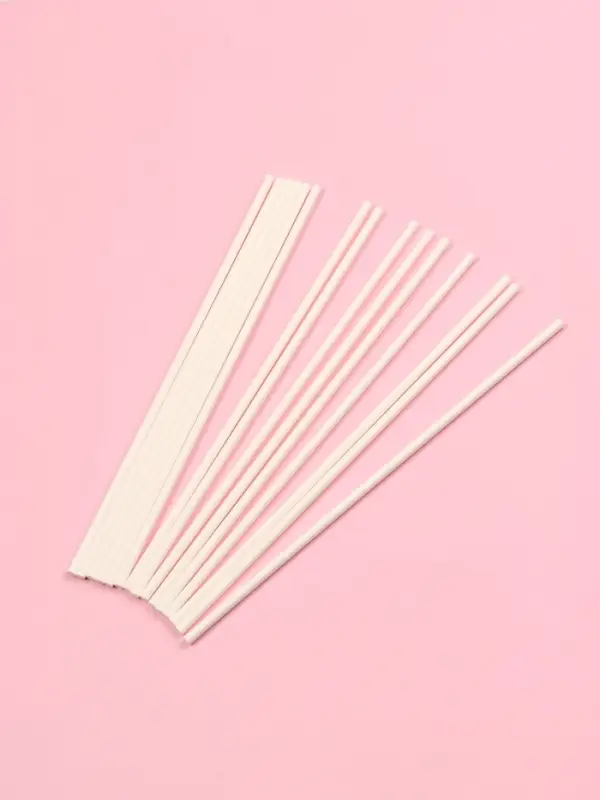 Палочки для кондитерских изделий Доляна, d=0.4 см, 20 см, набор 50 шт., бумага, белые