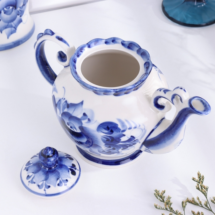 Чайник Чайник "Весна", 14 х 20 см, гжель