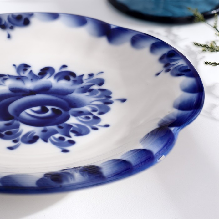 Блюдце «Пирожковница», D=16 см, гжель Блюдце «Пирожковница», D=16 см, гжель