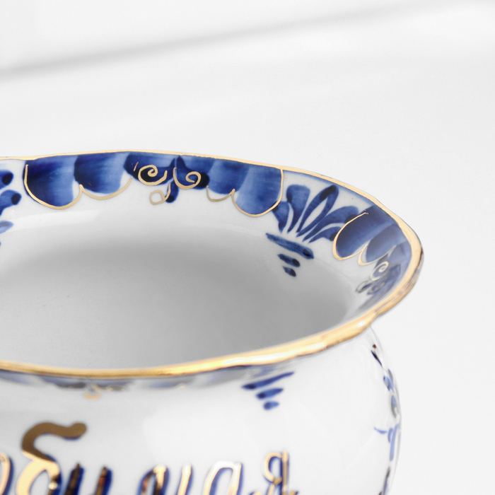 Чайная пара Чайная пара "Грация" , золото, (Любимая Мама), 300 мл, гжель