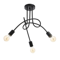 Светильник "Узел" черный 3x40W E27 54x54x40 см BayerLux Светильник "Узел" черный 3x40W E27 54x54x40 см BayerLux