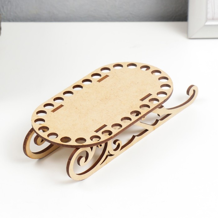 Заготовка для вязания Заготовка для вязания "Сани. Вид 4" набор 3 детали донышко 13х7 см