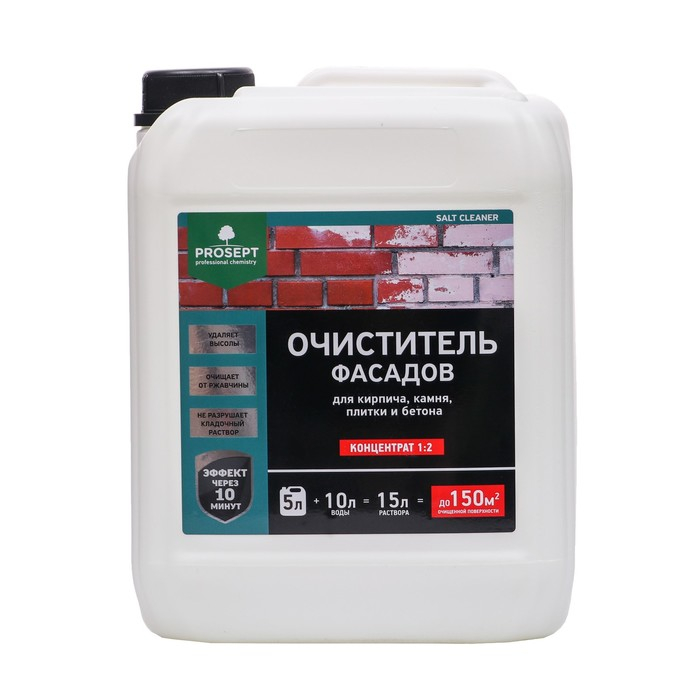 Очиститель фасадов  Prosept Salt Cleaner Концентрат 1:2, 5л