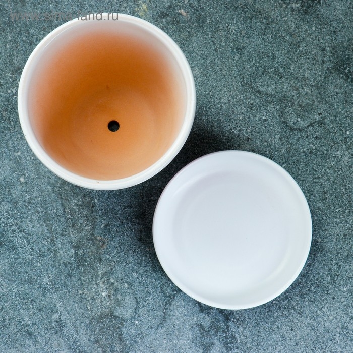 Горшок цветочный Орхидея белая 1 л Горшок цветочный Орхидея белая 1 л