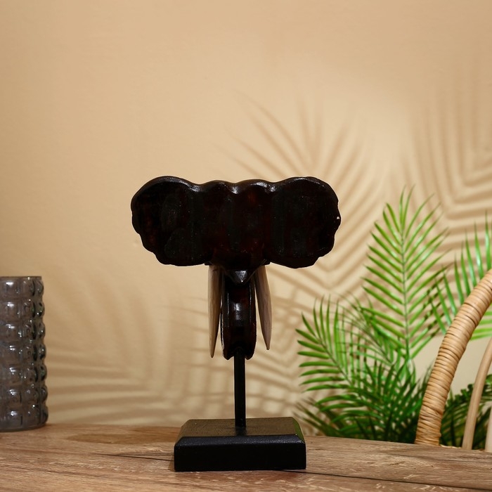 Сувенир Сувенир "Голова слона" на подставке, албезия 35 см