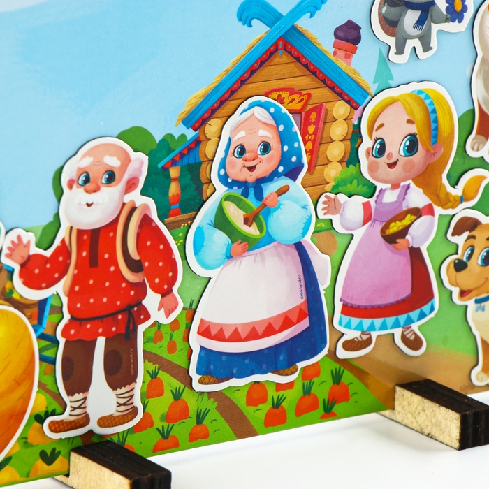 Набор развивающих магнитов. Театр по мотивам русской народной сказки «Репка» Набор развивающих магнитов. Театр по мотивам русской народной сказки «Репка»