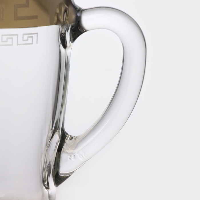 Кружка стеклянная «Нэро», 300 мл, цвет напыления золотой Кружка стеклянная «Нэро», 300 мл, цвет напыления золотой