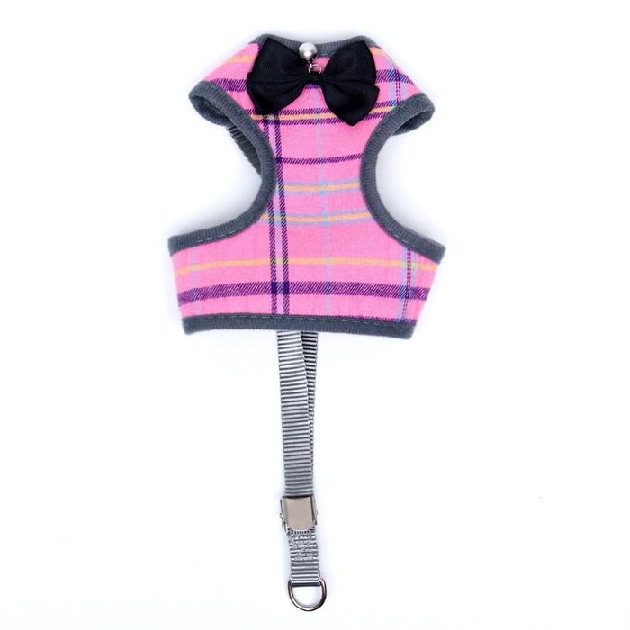 Комплект амуниции с мягкой шлейкой, М, поводок 120 х 1 см, розовый Комплект амуниции с мягкой шлейкой, М, поводок 120 х 1 см, розовый