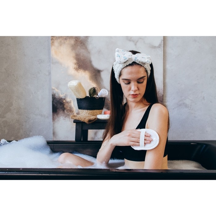 Мочалка для тела детская натуральная Доляна, с резинкой, 11,5×8 см, цвет МИКС Мочалка для тела детская натуральная Доляна, с резинкой, 11,5×8 см, цвет МИКС