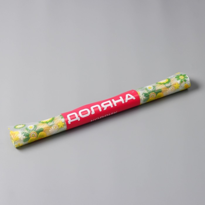 Коврик противоскользящий Доляна «Жёлтые цветы», 45×100 см Коврик противоскользящий Доляна «Жёлтые цветы», 45×100 см