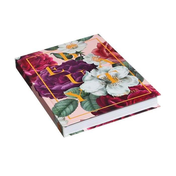 Ежедневник на сшивке полудатированный А5, 192 листа, картон 7БЦ,  Ежедневник на сшивке полудатированный А5, 192 листа, картон 7БЦ, "Тропический"