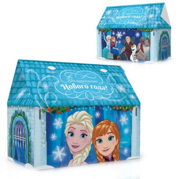 Пакет-коробка,  Пакет-коробка, "Волшебного нового года", 37 х 33 х 20 см , Холодное сердце