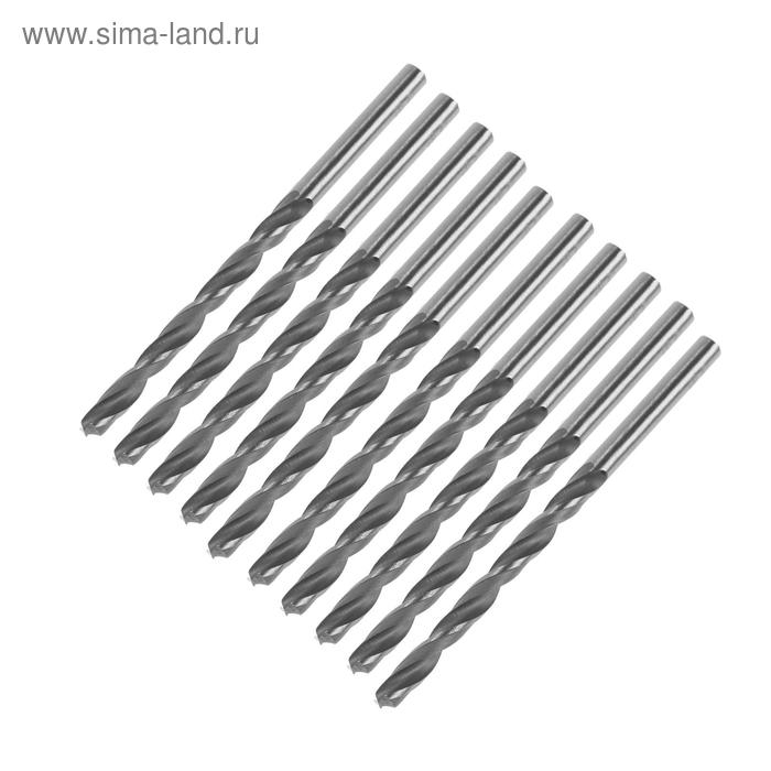 Сверло по металлу ТУНДРА, HSS, цилиндрический хвостовик, 4.7 х 80 мм, 10 шт. Сверло по металлу ТУНДРА, HSS, цилиндрический хвостовик, 4.7 х 80 мм, 10 шт.