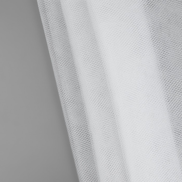 Фатин, 160 см, 11 ± 1 г/кв.м, 1 ± 0,2 м, цвет белый №1 Фатин, 160 см, 11 ± 1 г/кв.м, 1 ± 0,2 м, цвет белый №1