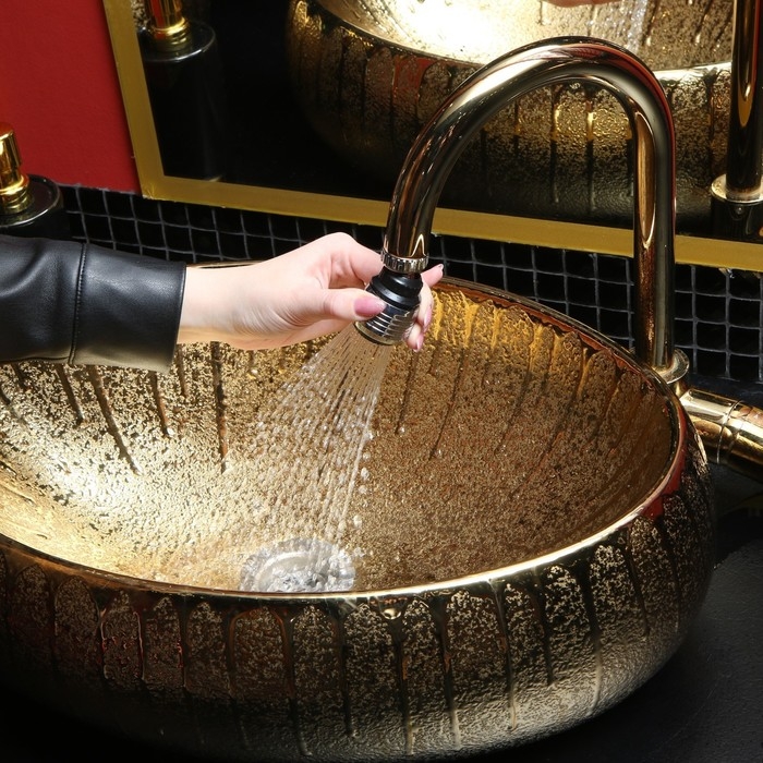 Аэратор ZEIN, регулировка потока, поворотный, универсальный, 2 режима, пластик Аэратор ZEIN, регулировка потока, поворотный, универсальный, 2 режима, пластик