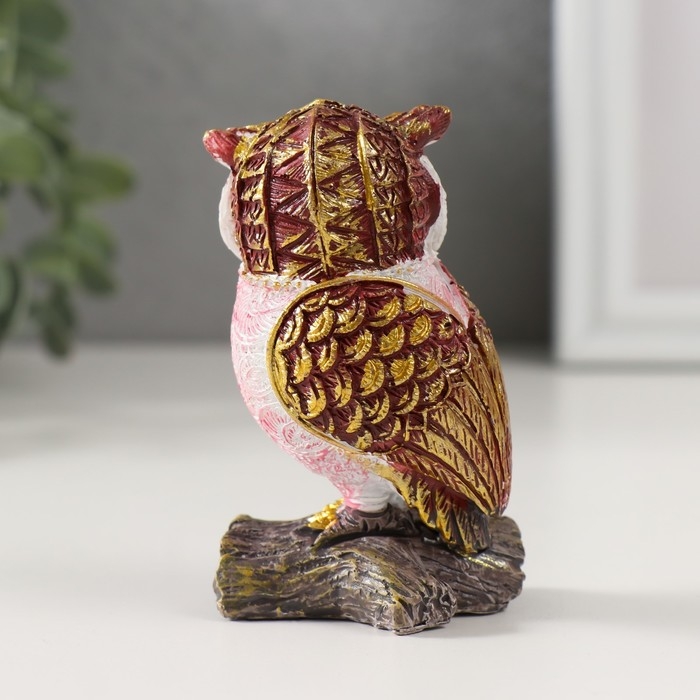 Сувенир полистоун Сувенир полистоун "Филин на ветке" МИКС 3,5х5х8 см