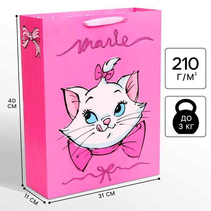Пакет подарочный, 31х40х11 см, упаковка, Коты Аристократы Пакет подарочный, 31х40х11 см, упаковка, Коты Аристократы
