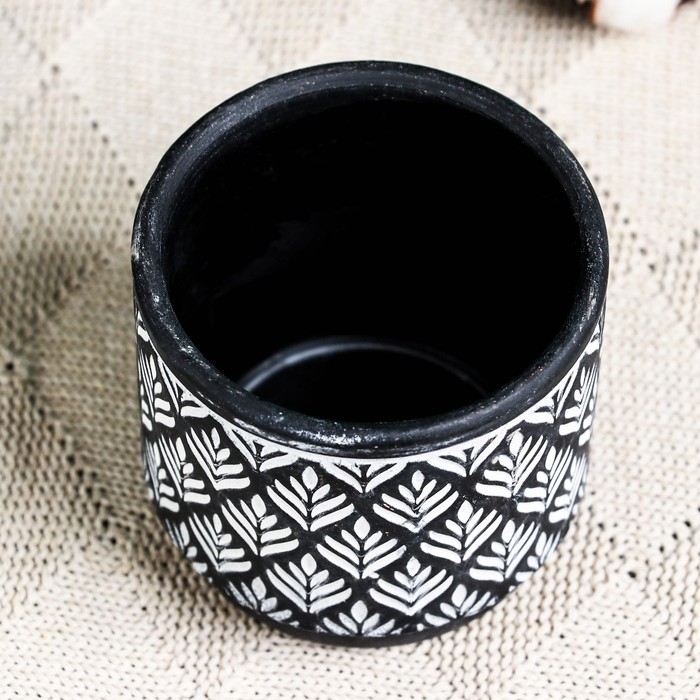 Кашпо  Кашпо "Узоры" МИКС, 8,5х8,5см