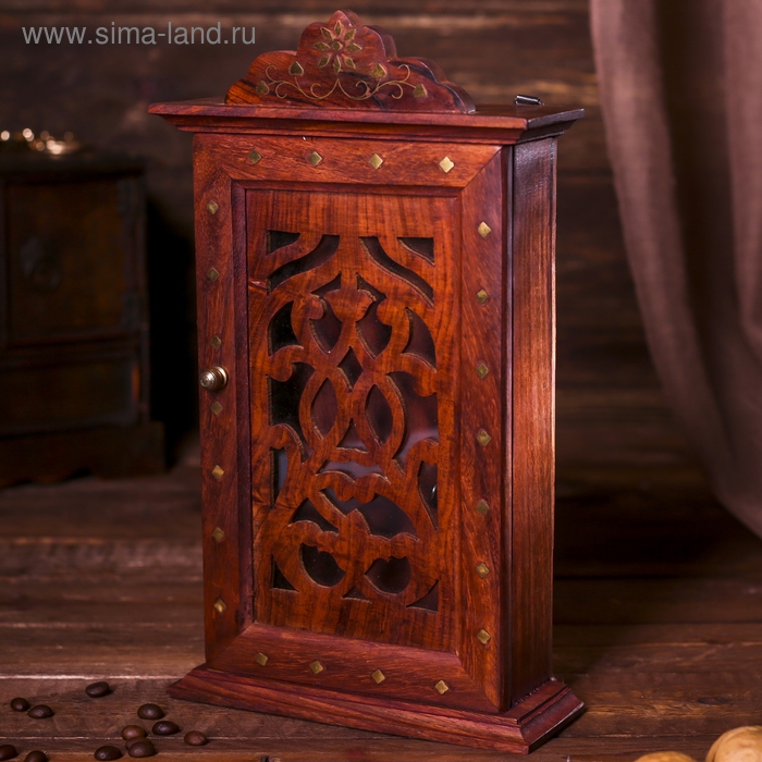 Ключница Ключница "Узоры" дерево 28х16х6 см