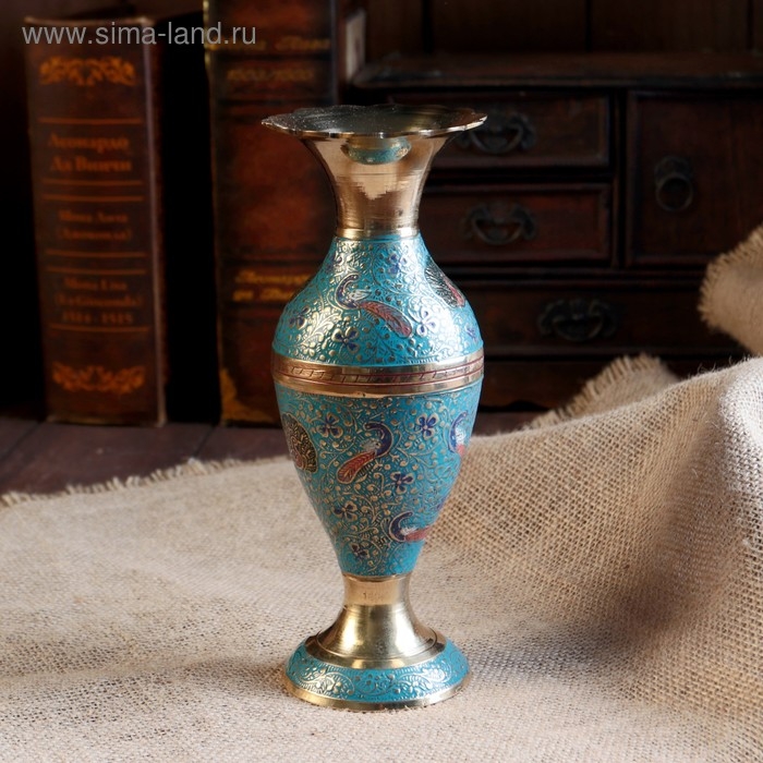 Ваза  Ваза "Цветок" латунь 8х8х21 см