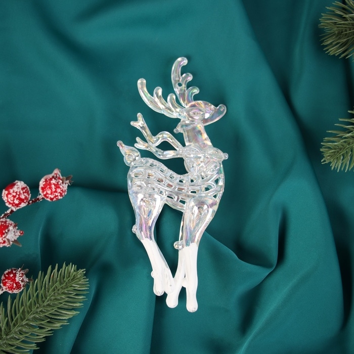 Украшение ёлочное Украшение ёлочное "Созвездие" олень с белыми копытами, 16х7,5 см