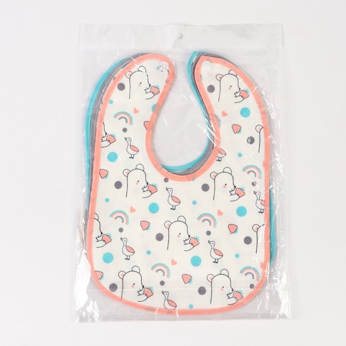 Нагрудник детский Крошка Я, цвет МИКС (фасовка 3 шт) Нагрудник детский Крошка Я, цвет МИКС (фасовка 3 шт)