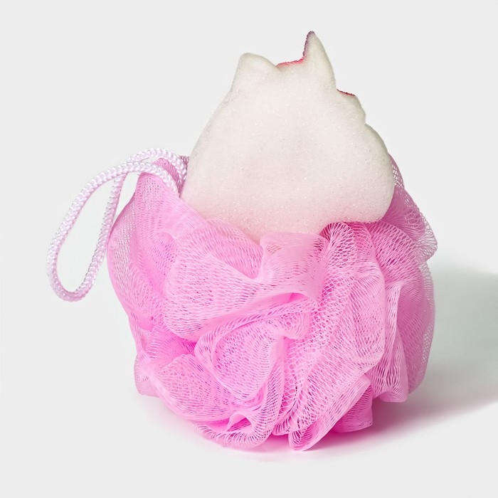 Мочалка для тела SAVANNA «Единорожка», цвет розовый Мочалка для тела SAVANNA «Единорожка», цвет розовый