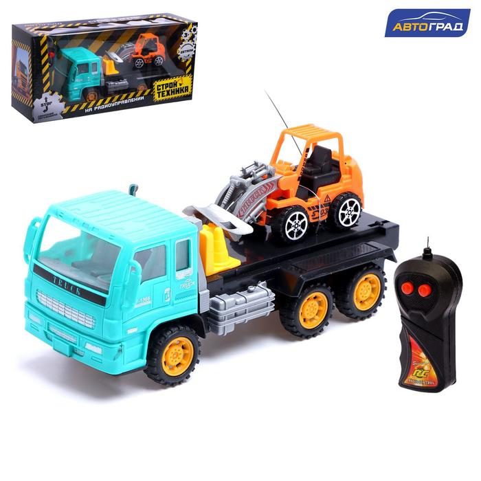 Грузовик радиоуправляемый «Эвакуатор», с погрузчиком, работает от батареек, МИКС Грузовик радиоуправляемый «Эвакуатор», с погрузчиком, работает от батареек, МИКС