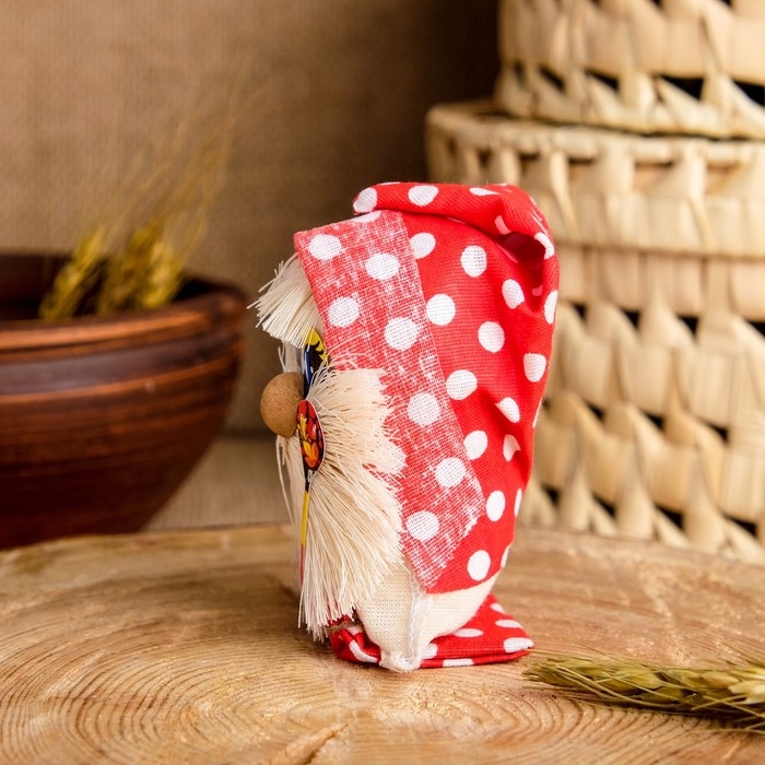 Оберег «Домовой с ложкой», 12 см, микс Оберег «Домовой с ложкой», 12 см, микс