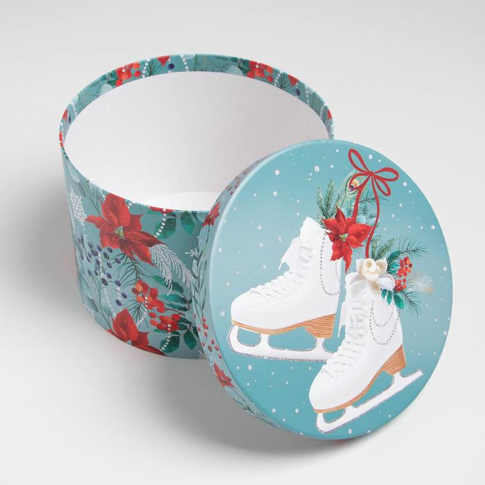 Набор коробок круглых 3 в 1 «Magic time», 18 х 18 х 13 см, 20 х 20 х 14.5 см, 25 х 25 х15 см, Новый год Набор коробок круглых 3 в 1 «Magic time», 18 х 18 х 13 см, 20 х 20 х 14.5 см, 25 х 25 х15 см, Новый год