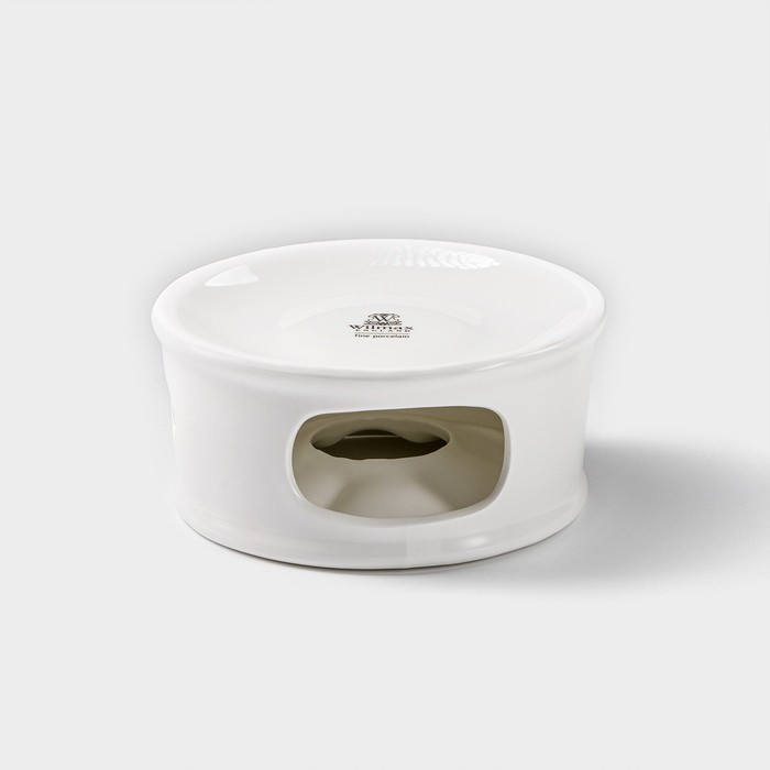 Подставка фарфоровая для подогрева Wilmax, d=13 см, цвет белый Подставка фарфоровая для подогрева Wilmax, d=13 см, цвет белый