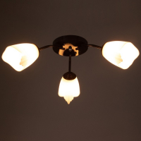 Люстра Оникс 3х15Вт E27 коричневый 50х50х15см BayerLux