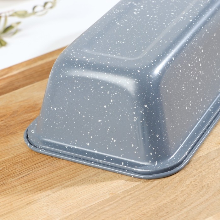 Форма для выпечки Доляна «Мрамор. Хлеб», 31,5×13×6,5 см, антипригарное покрытие, цвет серый Форма для выпечки Доляна «Мрамор. Хлеб», 31,5×13×6,5 см, антипригарное покрытие, цвет серый