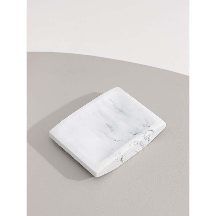 Набор аксессуаров для ванной комнаты «Мрамор», 4 предмета (дозатор 190 мл, мыльница, 2 стакана 290 мл), цвет белый Набор аксессуаров для ванной комнаты «Мрамор», 4 предмета (дозатор 190 мл, мыльница, 2 стакана 290 мл), цвет белый