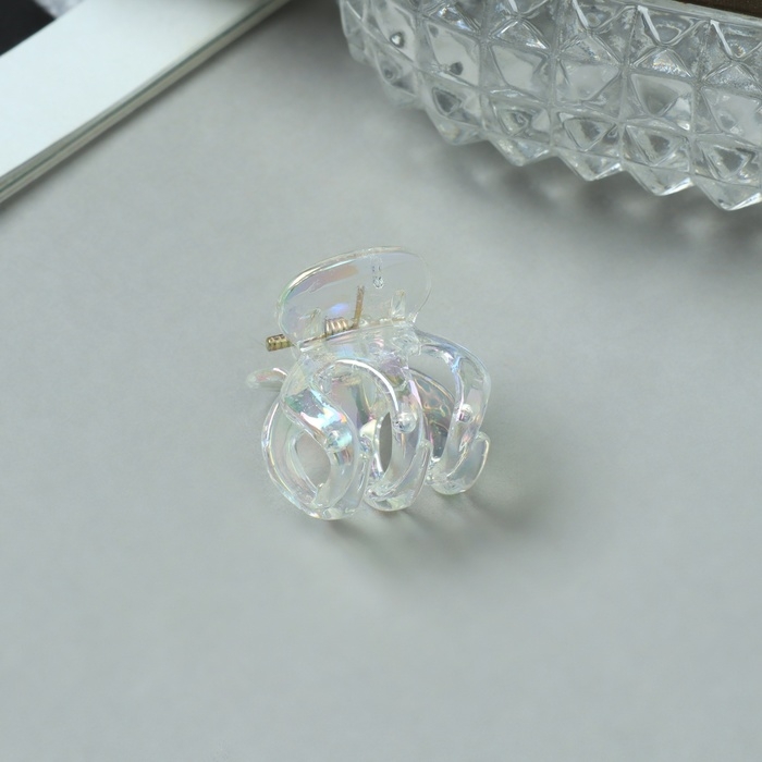 Краб для волос  Краб для волос "Аванти" (набор 6 шт) зубчики, 2 см, прозрачный